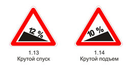 Крутой спуск и Крутой подъем